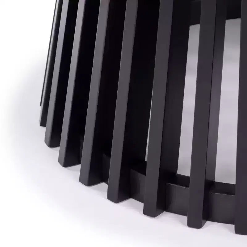 48" Lido Runder Esstisch aus Massivholz für 4 Personen, minimalistischer Küchentisch