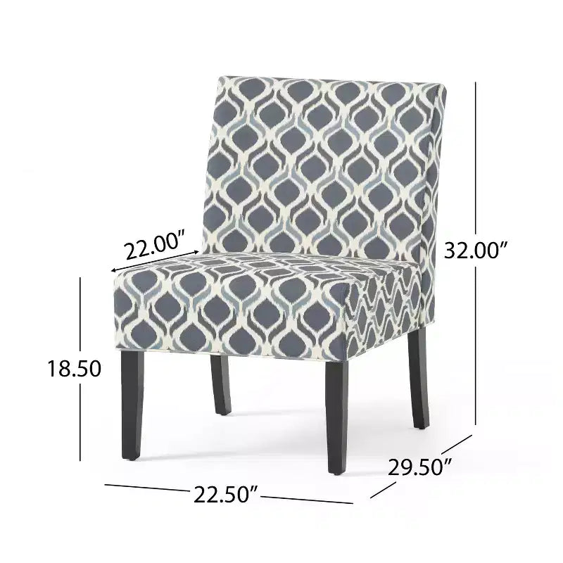 Gepolsterte Slipper Chairs im zeitgenössischen Stil, 2er-Set