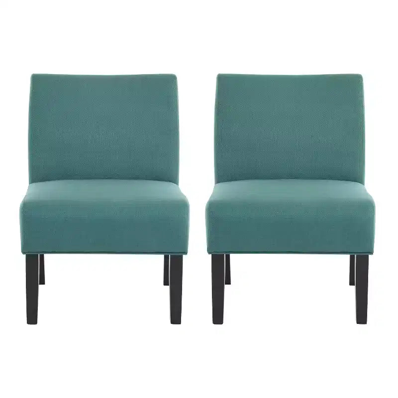 Gepolsterte Slipper Chairs im zeitgenössischen Stil, 2er-Set
