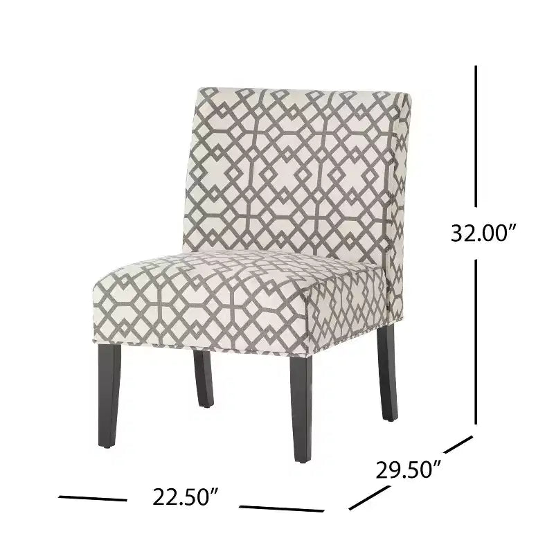 Gepolsterte Slipper Chairs im zeitgenössischen Stil, 2er-Set
