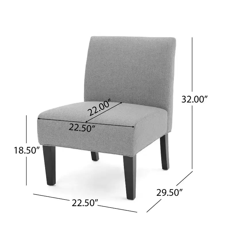 Gepolsterte Slipper Chairs im zeitgenössischen Stil, 2er-Set