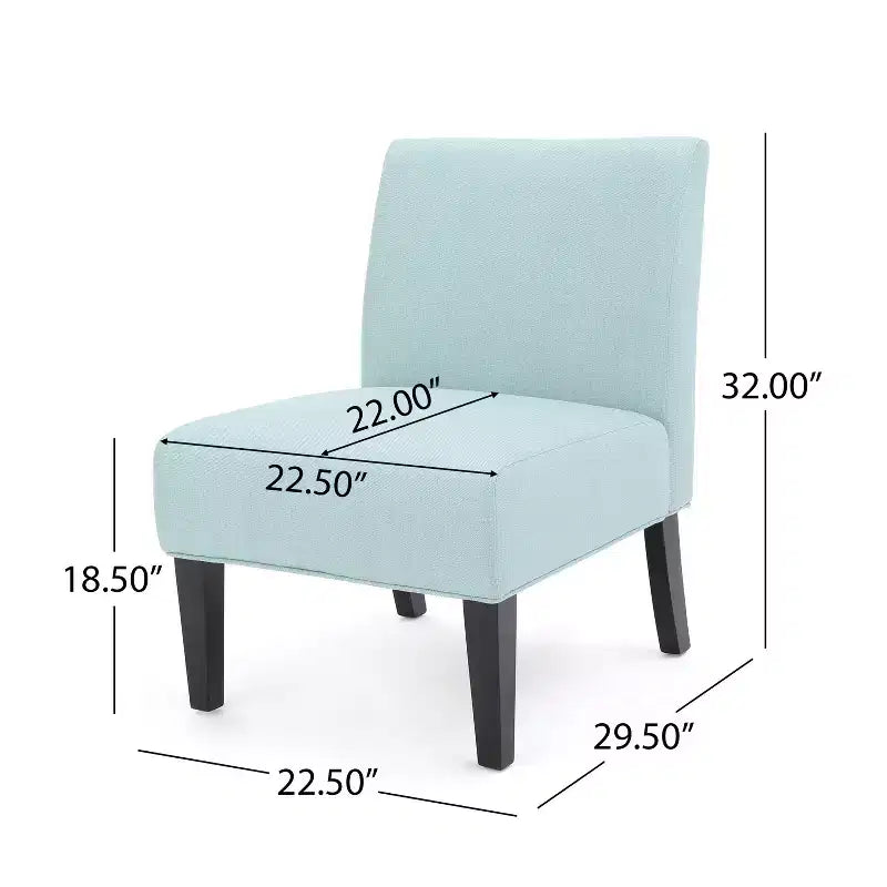 Gepolsterte Slipper Chairs im zeitgenössischen Stil, 2er-Set