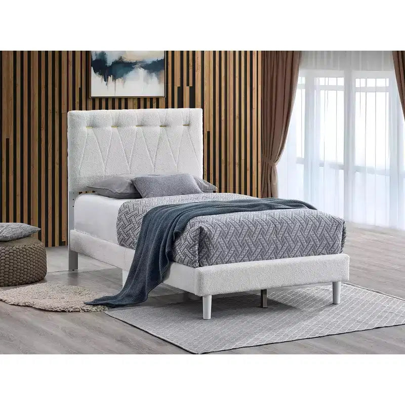 Sinclair Wheat Plattformbett mit Holzrahmen
