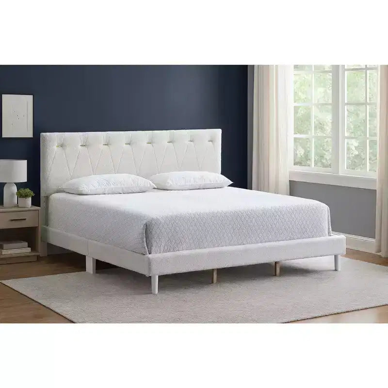 Sinclair Wheat Plattformbett mit Holzrahmen