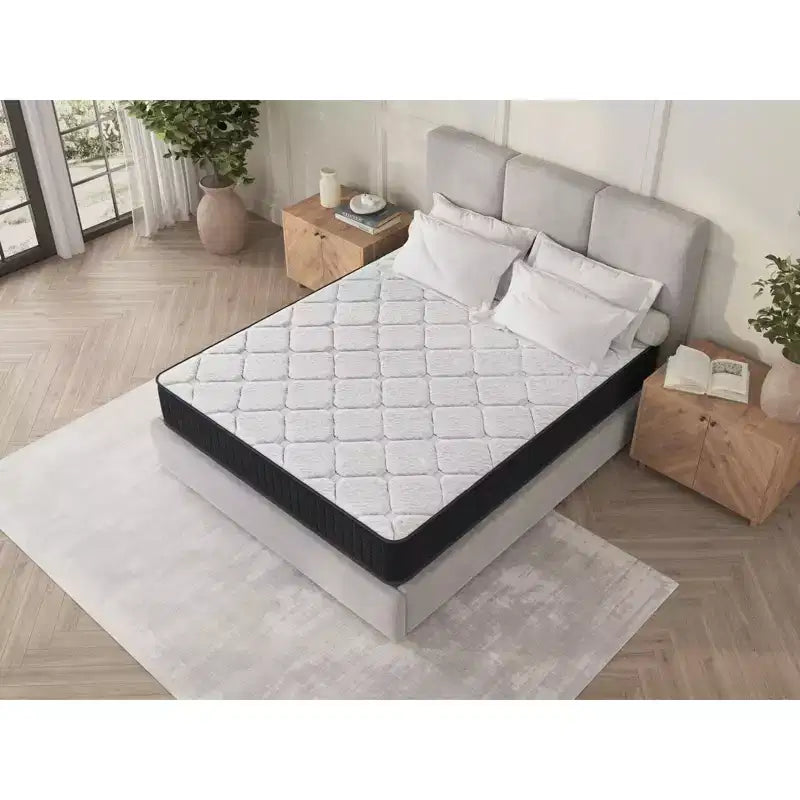 10" Navy White Innerspring-Hybrid-Matratze mit Druckentlastung, CertiPUR-US-zertifiziert