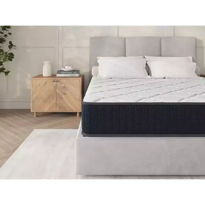 10" Navy White Innerspring-Hybrid-Matratze mit Druckentlastung, CertiPUR-US-zertifiziert