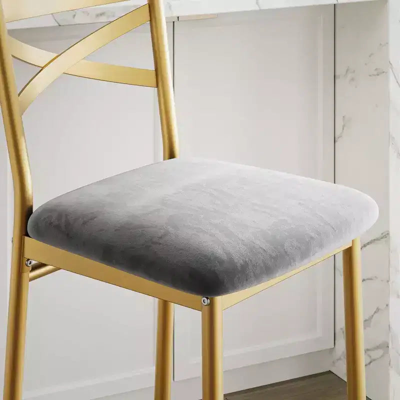 2 Thekenhocker mit Rückenlehne, gepolsterte Barstühle aus Kunstleder mit dicken Polstern und Fußstütze