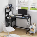 48 Zoll Computertisch mit Metallgestell, Ablagefächern und 1 Schublade für das Home Office