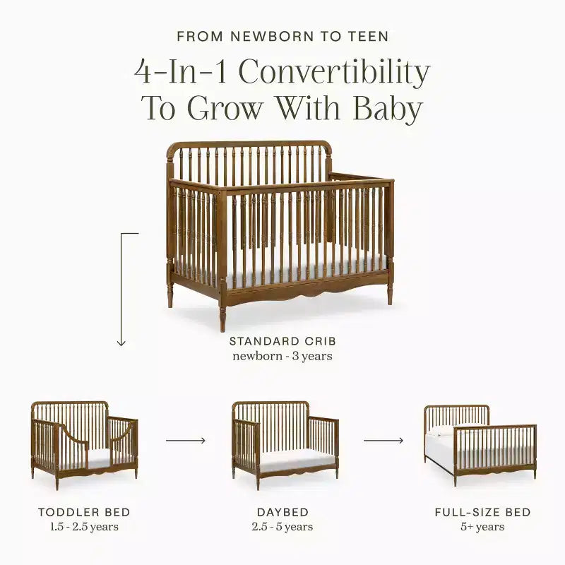 Liberty 4-in-1 umbaubares Spindel-Kinderbett