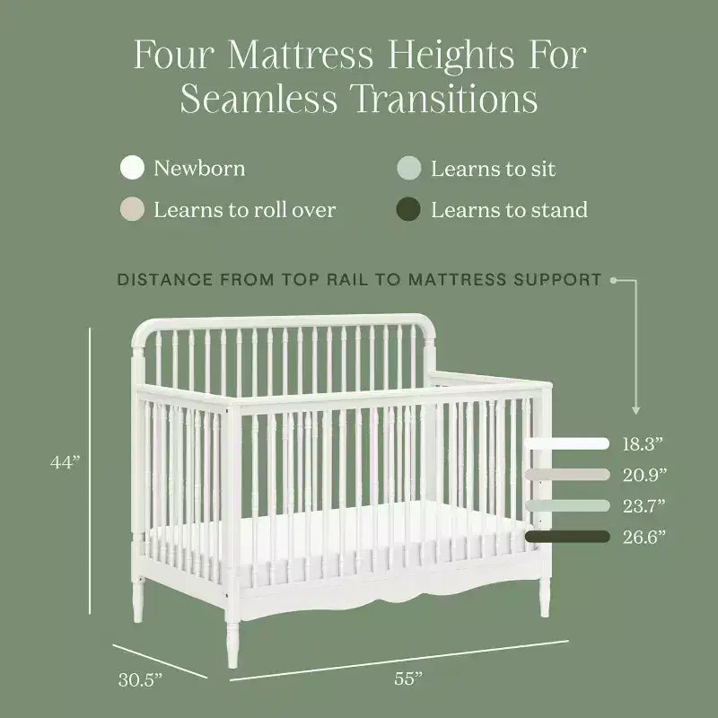 Liberty 4-in-1 umbaubares Spindel-Kinderbett