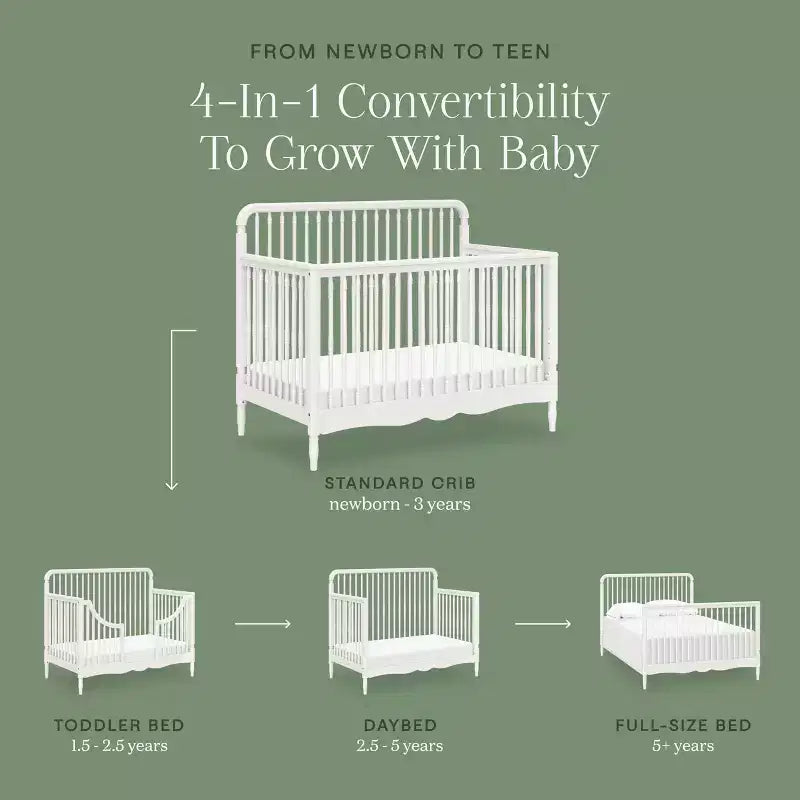 Liberty 4-in-1 umbaubares Spindel-Kinderbett