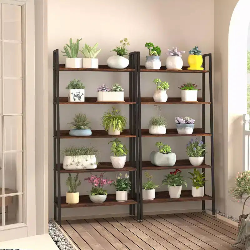 Bücherregal Schrank, 5-stufiges Bücherregal aus Holz mit Türen, Bücherregal mit verstellbaren Einlegeböden, Bauernhaus Bücherregal Bibliothek Buchaufbewahrung