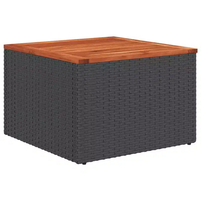 Garten-Sofa-Set, Schwarz und Creme-Weiß