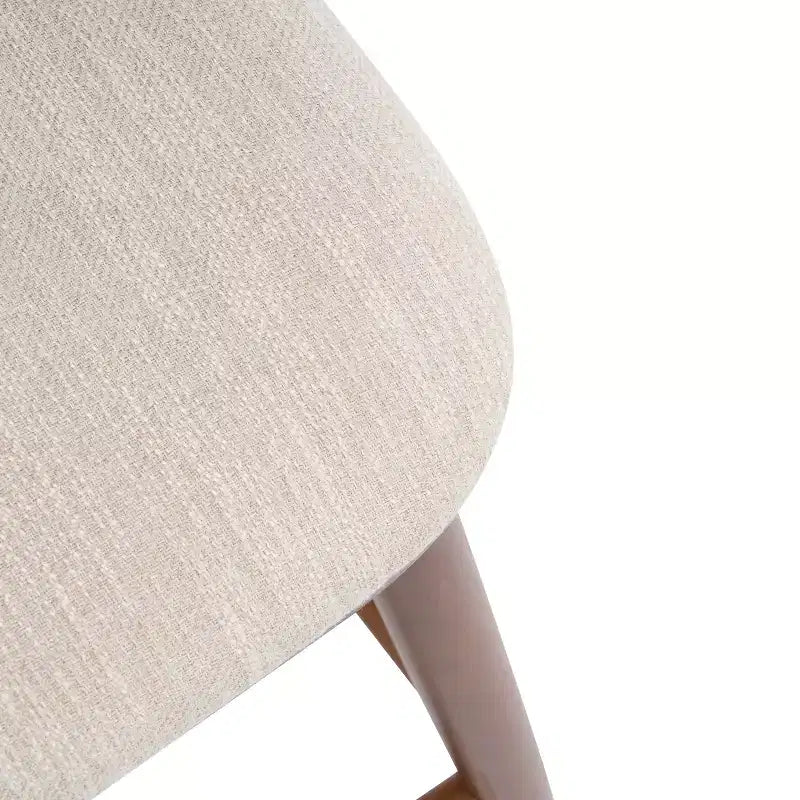 Moderne Barhocker aus Gummibaumholz, gepolstert, 2er-Set