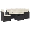 vidaXL Outdoor Sofa Set Solid Acacia Wood and Polyester Natural