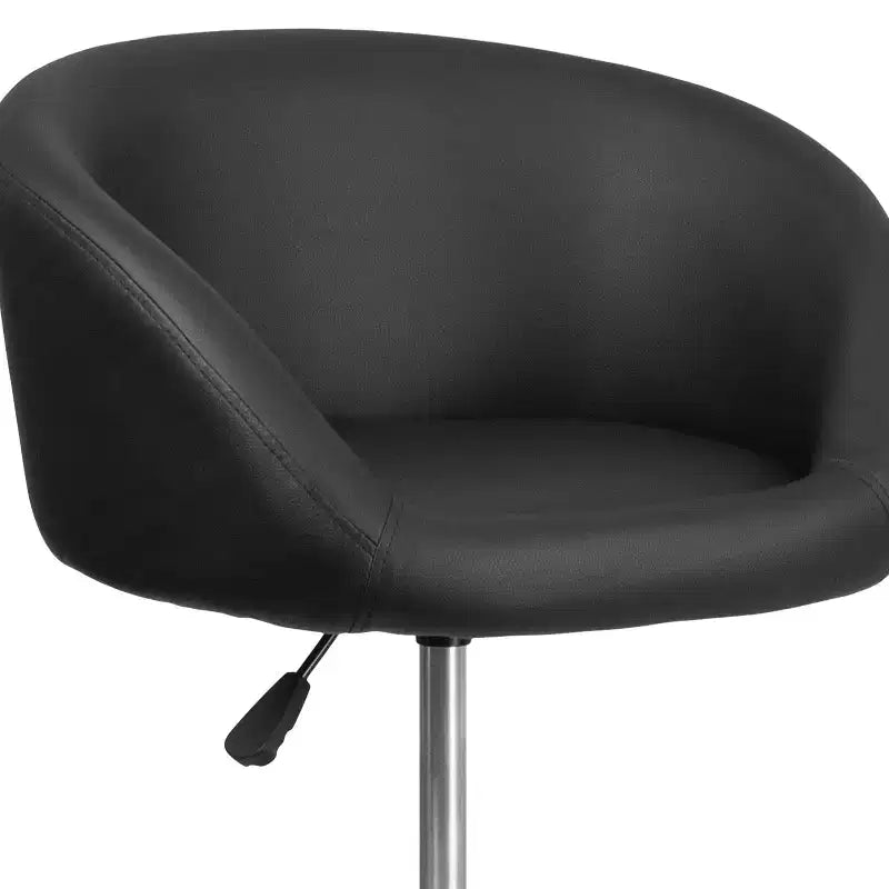 Schalensitz-Barhocker mit 360°-Drehfunktion, höhenverstellbar und Metallfußstütze