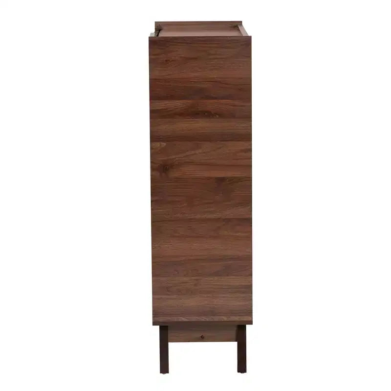 Paricia Schuhschrank aus mittbraunem Nussbaumholz im Mid-Century Modern Stil