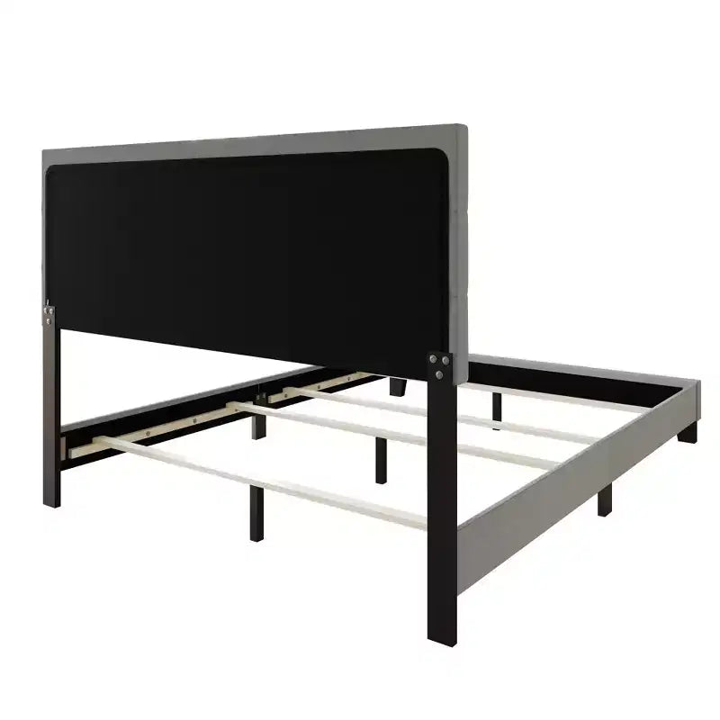 Bett Sara mit 2 Nachttischen, Grau