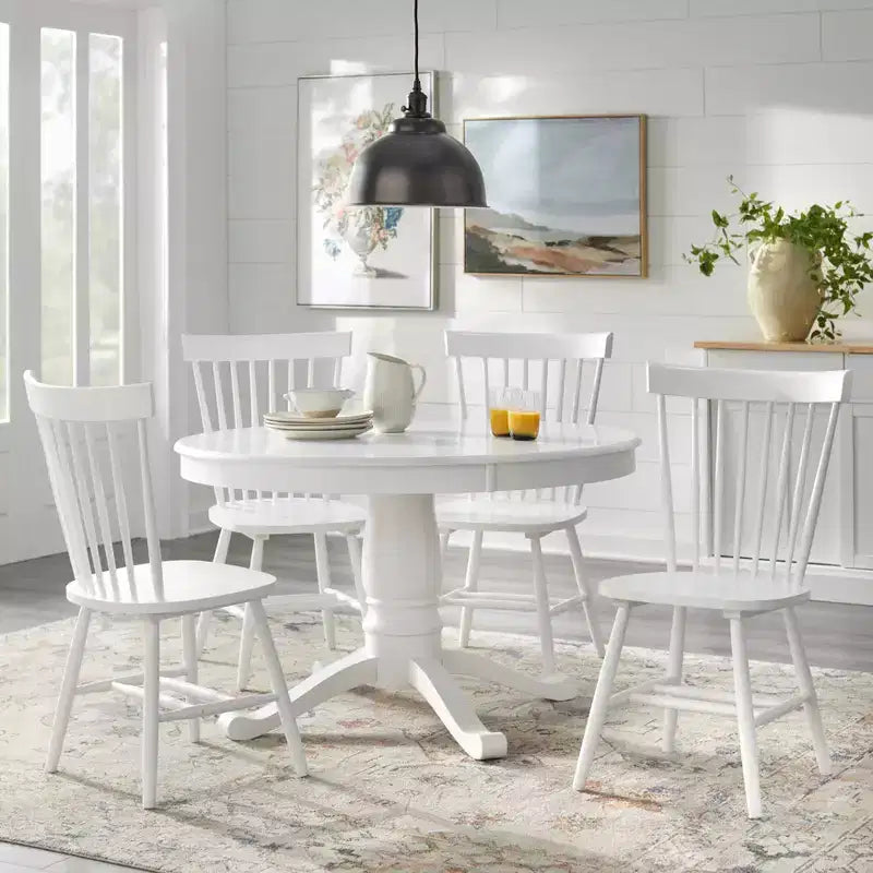 5-teiliges Kale Säulenfuß-Esszimmer-Set