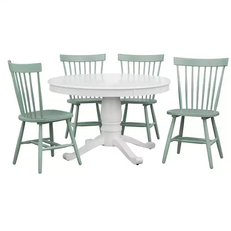 5-teiliges Kale Säulenfuß-Esszimmer-Set
